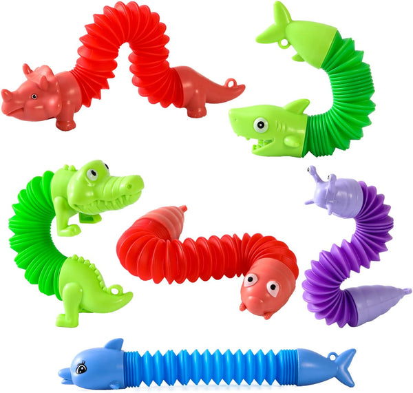 Limskys Pop Tubes - Animal Fidget Toys, Sensory Toys for Toddlers 3-4,