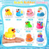 Honoson 24 Summer Summer (8 Pcs Beach Rubber Duckies Bulk Mini Rubber Duck Bath Toys Float Bathtub Ducky Cute Squeaky
