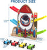 Playsets 4 2 3 Wooden Race Track Car Ramp Racer Toy for Toddlers, Rocket Car Ramp Toy Vehicle with Mini Cars - Fine