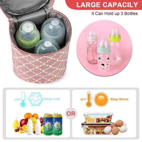 Accmor Insulated Breastmilk Cooler Tote Bag for Nursing Moms