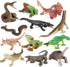 12PCS Realistic Reptile Animal Figurine Set, Cold Blooded Amphibians Wild Animal Figures Toy for Kids 3+