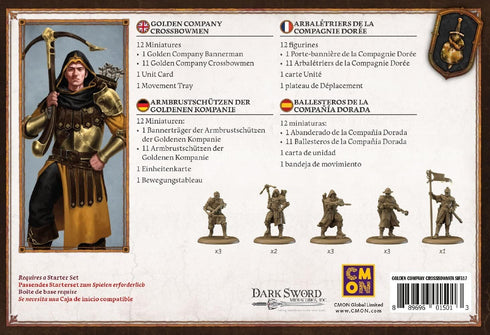 CMON A Song of Ice and Fire Tabletop Miniatures Game, Golden Company Crossbowmen Unit Box, Strategy Game for Adults