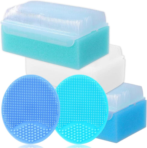 Cradle Cap Brush for Babies - Baby Sponge for Bathing Newborn Bath