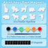 Funto Animal Painting Kit for Kids, 27 PCS Arts and Crafts Set, Paint Your Own Figurines with Magnet