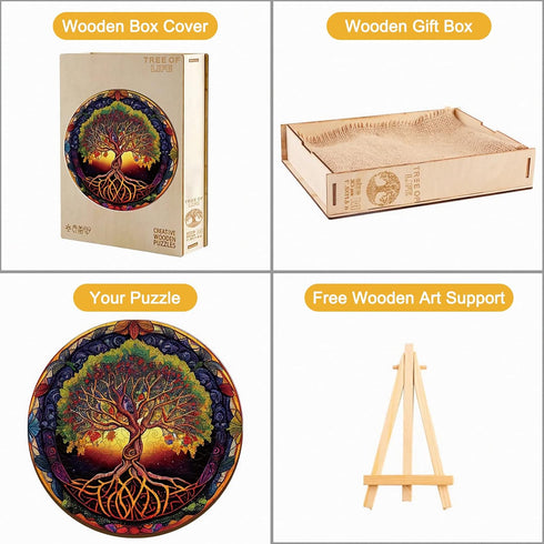 KAAYEE Wooden Jigsaw Puzzles - Wooden Puzzle Adult Unique Shape Advanced Tree Wooden Jigsaw Puzzle for Adult, Best Gift