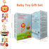 MokukuToys 0 3 6 9 12 Baby Toys for Months, Plush Animal Sensory Hanging Rattle,Newborn Interactive Soft Toys