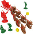 LOD Santa’s Christmas Delivery - 15pc Plastic Sleigh and Figure Playset