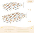 Mazeann 52" 28" 9" Vintage Baseball Ball Crib Sheets Soft Breathable Fitted Cotton Baby Crib Sheets Mattress Cover