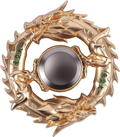 Fidget Spinner Metal Hand Spinner, EDC ADHD Focus Toy, Ultra Durable High Speed Anxiety Relief Toy, Gold Dragon