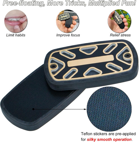 DFS-28 DjuiinoStar Silent Fidget Slider (Carbon Fiber ), Silky Smooth Operation, Robust, Big Lightweight, Strong Haptic