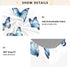 CZXW 52" 28" Blue Butterflies Crib Sheets Fitted x Natural Cotton Soft & Breathable for Baby Crib Mattress