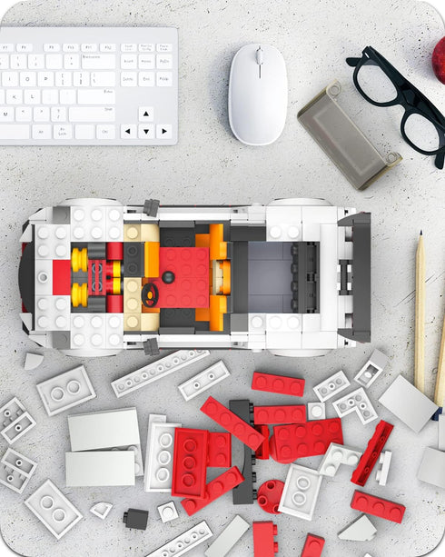 Mould King Speed Champion Nissan GTR NISMO Car Models - Building Toys with Display Case, 27031 Model Car Kits