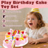 Set 37pcs(New Package) BigNoseDeer Play Birthday Cake Children's Day Gift Play Food Toy DIY Cutting Pretend Play