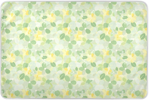 Yoogain Mild and Fresh Flower Lemon Yellow Light Green Changing Pad Covers Soft