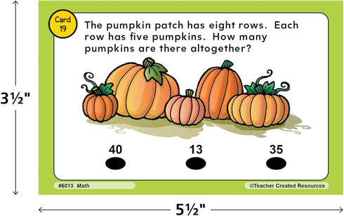 Teacher Created Resources Power Pen Learning Cards: Math (Gr. 3), 5.5" x 3.5", Multicolor