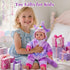 15-Inch 4 5 6 7 8 9 BABESIDE Baby Doll Girl - Realistic Baby Doll with Blue Eyes, Soft Body in Unicorn Outfit Life Like