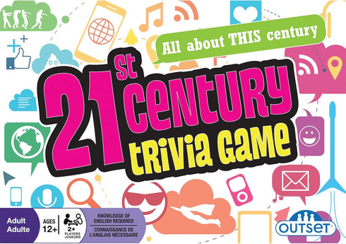 Outset Media 21st Century Trivia Game - Family Game with 1200 Trivia Questions for 2 or More Players.