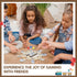 Poen Set, 8 Set Mexican Train Dominoes Wooden Mexican Train Hub with Pcs Domino Trays Racks Tiles Holders for Xmas New