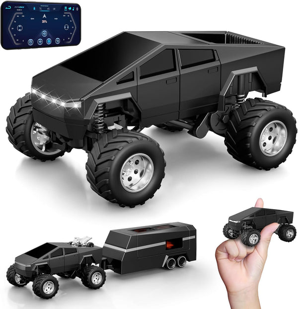 OSIMILY MINI RC Car,APP Controlled 1:64 Scale Alloy Off Road MINI RC