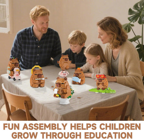 10-14,Micro (M3147) Capy-bara Mini Building Blocks for Kid,Party Favors for Kid Blocks Capy-bara Gift for Boys Girls
