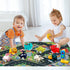 Kiddiworld 1 1-2, 1st 12-18 Animal Car Toys for Year Old Boy Gifts: Mini Trucks with Playmat/Storage Box for Toddler