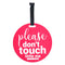 THREE LITTLE TOTS Pink Please Don't Touch Baby Car Seat Sign or Stroller Tag - CPSIA Safety Tested