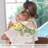 YETTASBIN Peony Flower Muslin Baby Burp Cloth, Super Soft Absorbent Cotton Burp Rag Baby Bibs Feeding Cloth for Newborn