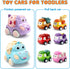 ZHENDUO BLASTER 8 Pack Mini Toy Cars for Toddlers 1-3, Pull Back Friction Powered Truck Toys for Kids
