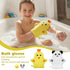KFHENSOMR 2PCS Baby Bath Mitt Washcloths Gloves Panda Chicken Toddler Soft Washcloths for Kids Designed in Cute Animal