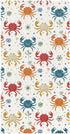 miaozhen Cotton Baby Crib Sheets Comfy Breathable Rainbow Playful Crab Colorful Toddler Mattress