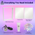 6+ 8-12 Creative10 6 8-13 DIY Infinity Mirror Kit for Kids Age - Crafts for Girls with Lights & Custom Letters - Year