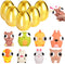 8 Pack Jumbo Golden Easter Eggs Fillers with Popping Eyes Fidget Toys,