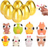 8 Pack Jumbo Golden Easter Eggs Fillers with Popping Eyes Fidget Toys,