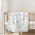 Summer 60x80inch Ocean Boho Baby Blankets for Boy Girl Seashells Conch Starfish Corals Anchors Soft Flannel Nursery Bed