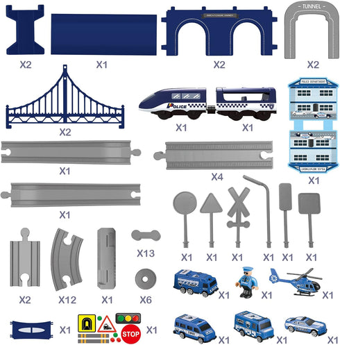 Sets 66 3 4 5 6 7 8 Wdmiya Train for Toddlers, Pcs Trains Toy with Battery Operated & Tracks (Magnetic Connection)