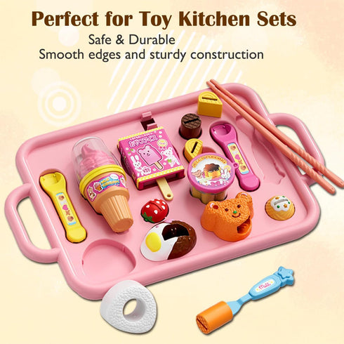 Wesfen Pudding Ice Cream Feeding Toys for Dolls,Pretend Play Food Kitchen Accessories, Doll Role Play Girl Gifts Toys