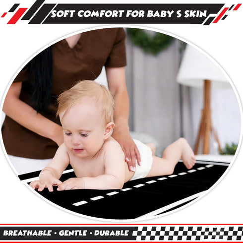 Xihaian 3 Pack 32'' 16'' Racing Baby Changing Pad Covers, Racing Transportation Changing Table Cover for Baby, x Safe