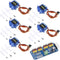 5PCS SG90 9g Servo Motor + 16 Channel PWM Servo Motor Driver