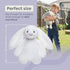 FREND White Bunny Stuffed Animal, Cute Plushies for Women and Kids, Soft Bunny and Rabbit Plush Toy Gift, Adorable