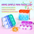 150 PCS Mini Pop Fidget Toys Bulk Party Favors, Silicone Squeeze Pop Bubble Keychain Fidget Sensory Toys for Kids