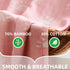 REZIPO 4 Pack 70% 30% 47 47 Inches Baby Girl Muslin Swaddle Blankets Bamboo Cotton Pink Breathable Receiving Blankets