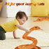 Snake Plush, Large 71 in Stuffed Snake Toy for Kids, Lifelike Plush Snake for Birthday Present Party Prank Prop (Brown)