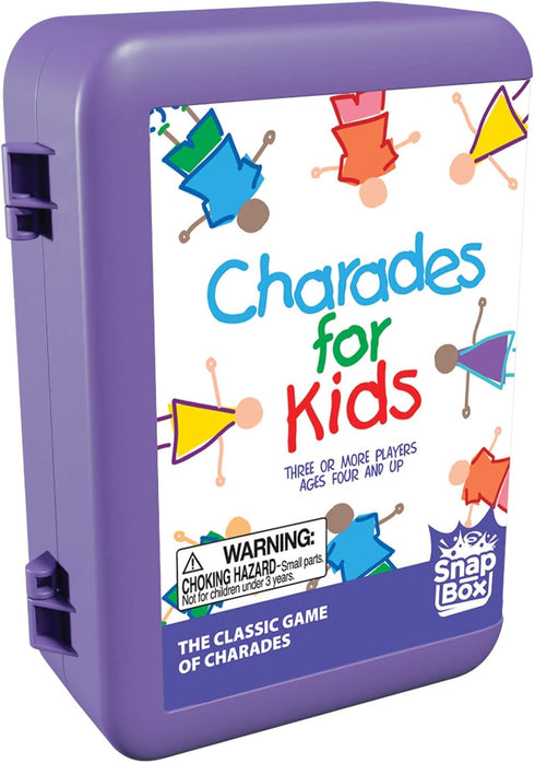 Pressman Charades for Kids Snap Box - The 'No Reading Required' Family Game in Travel Case