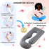 ALLOPERA 57 inch, 100% Pregnancy Pillow, Full Body Maternity Pillow with Removable Washable Cover - Sleep Support