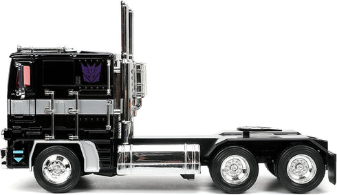 Jada Toys Transformers G1 1:24 Nemesis Prime Die-cast Car, Toys for Kids and Adults, Black