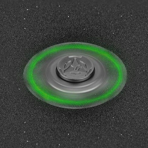 Spaceship Fidget Spinner - Glow In The Dark Spinning Toy, Metal Sensory Gadget, Best Gift for Kids & Adults