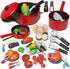 Lehoo Castle Play Kitchen Accessories | Toddler Cooking Set with Pots, Pans, and Utensils for Kids