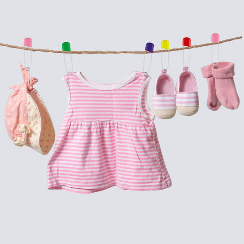 50 Pieces Safety Diaper Pins, 2.2 Inch Plastic Head Cloth Diaper Nappy Pins with Locking Closures
