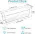 4PCS Set, 4.3 14.7" Vtopmart Breastmilk Storage Container Clear Freezer and Fridge Organizer Bins, Plastic Storage Bins