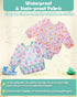 3 Pack 6-24 Lictin Baby Bibs for Boy or Girl, Cute Long Sleeve Bib, Waterproof Bibs for Toddlers,Adjustable Closure